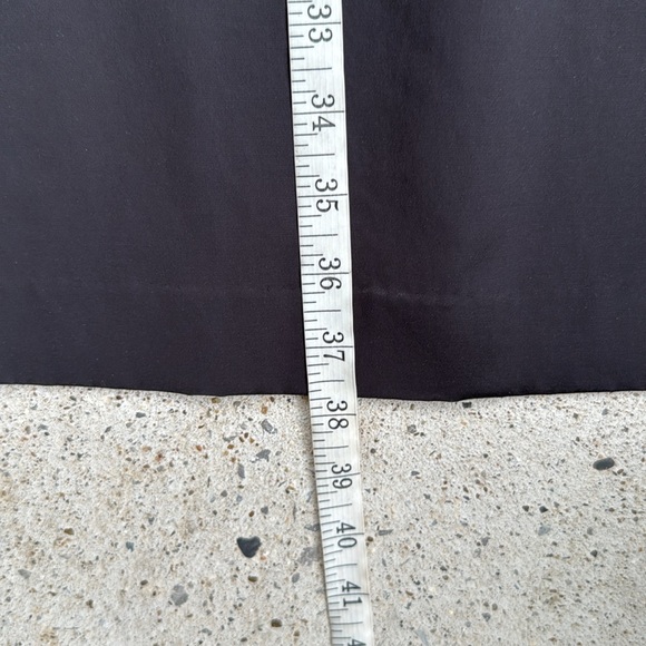 Theory Brynne “New Tuxedo” Black Satin Sleeveless Shift Dress Size 6 - Picture 13 of 15